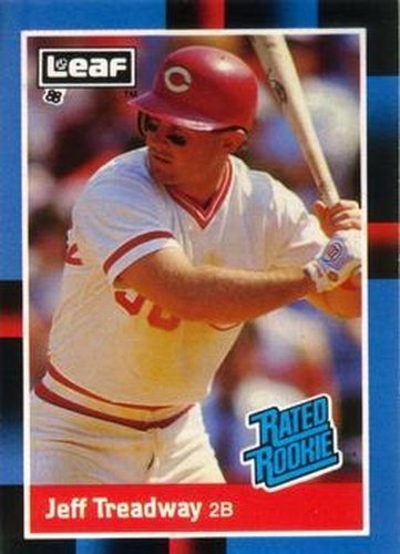 #29 Jeff Treadway - Cincinnati Reds - 1988 Leaf Baseball