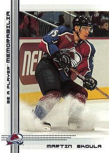 #29 Martin Skoula - Colorado Avalanche - 2000-01 Be a Player Memorabilia Hockey