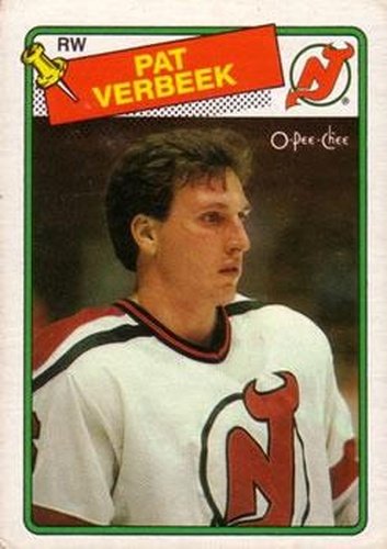 #29 Pat Verbeek - New Jersey Devils - 1988-89 O-Pee-Chee Hockey