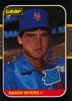 #29 Randy Myers - New York Mets - 1987 Leaf Baseball