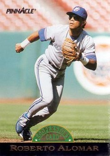 #29 Roberto Alomar - Toronto Blue Jays - 1993 Pinnacle Cooperstown Baseball