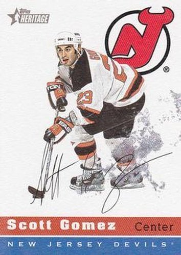 #29 Scott Gomez - New Jersey Devils - 2000-01 Topps Heritage Hockey