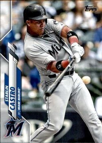 #29 Starlin Castro - Miami Marlins - 2020 Topps Baseball