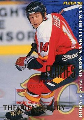 #29 Theoren Fleury - Calgary Flames - 1994-95 Fleer Hockey