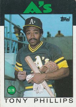 #29 Tony Phillips - Oakland Athletics - 1986 Topps Baseball