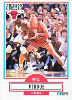 #29 Will Perdue - Chicago Bulls - 1990-91 Fleer Basketball