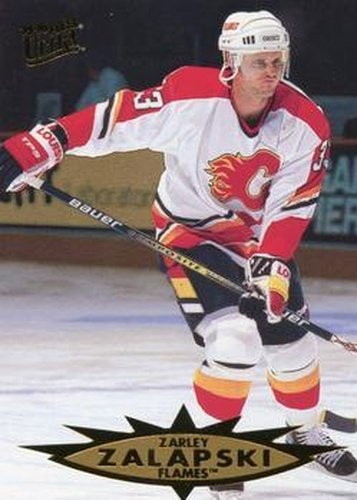 #29 Zarley Zalapski - Calgary Flames - 1995-96 Ultra Hockey