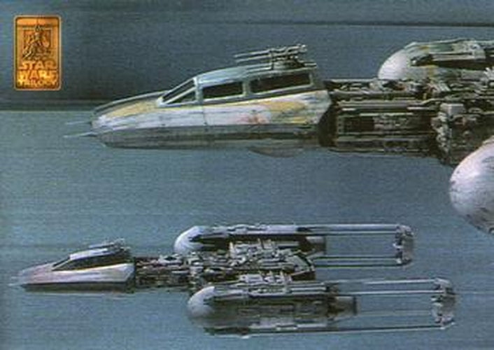 #29 Y-Wing Fighter and TIE Fighter - 1997 Merlin Star Wars Special Edition