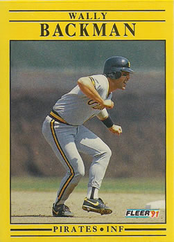 #29 Wally Backman - Pittsburgh Pirates - 1991 Fleer Baseball