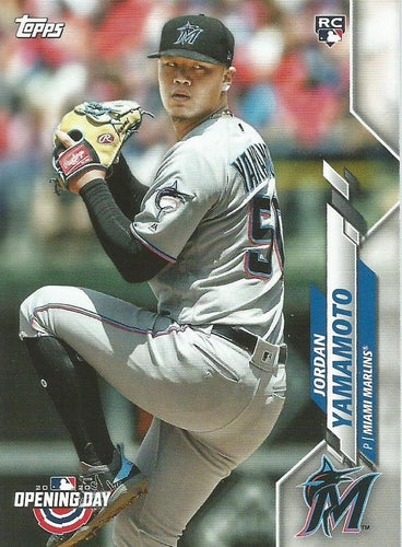 #29 Jordan Yamamoto - Miami Marlins - 2020 Topps Opening Day Baseball