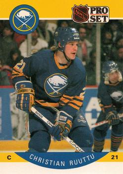 #29 Christian Ruuttu - Buffalo Sabres - 1990-91 Pro Set Hockey