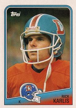 #29 Rich Karlis - Denver Broncos - 1988 Topps Football