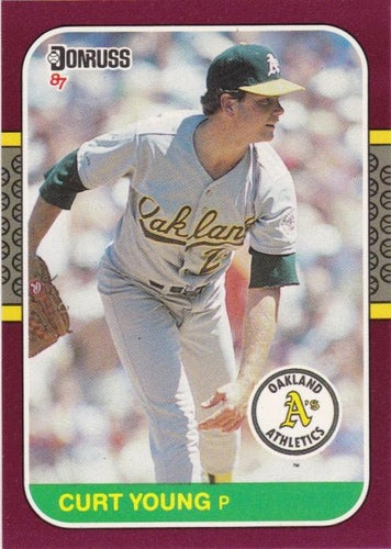 #29 Curt Young - Oakland Athletics - 1987 Donruss Opening Day Baseball