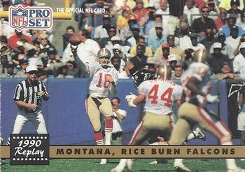 #329 Joe Montana / Jerry Rice - San Francisco 49ers - 1991 Pro Set Football