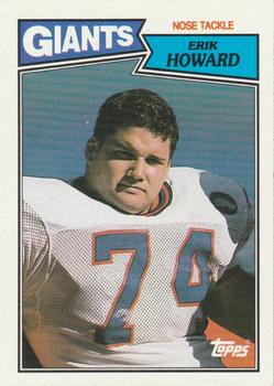 #29 Erik Howard - New York Giants - 1987 Topps Football
