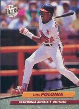 #29 Luis Polonia - California Angels - 1992 Ultra Baseball
