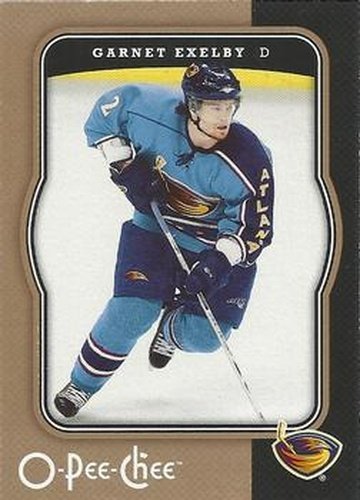 #29 Garnet Exelby - Atlanta Thrashers - 2007-08 O-Pee-Chee Hockey