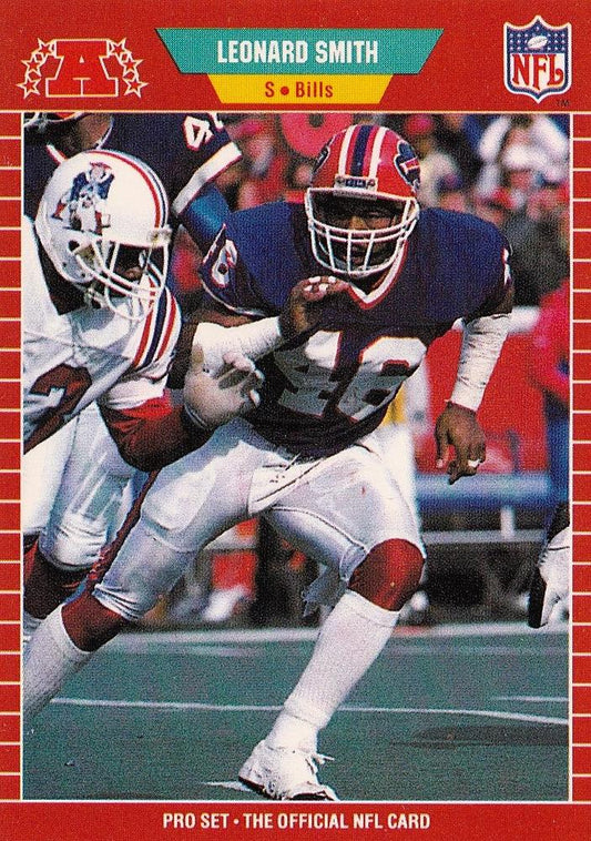 #29 Leonard Smith - Buffalo Bills - 1989 Pro Set Football