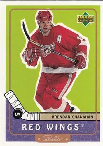 #29 Brendan Shanahan - Detroit Red Wings - 1999-00 Upper Deck Retro Hockey