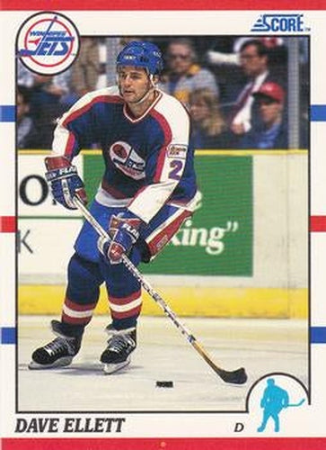 #29 Dave Ellett - Winnipeg Jets - 1990-91 Score Hottest and Rising Stars Hockey