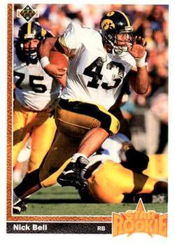 #29 Nick Bell - Los Angeles Raiders - 1991 Upper Deck Football