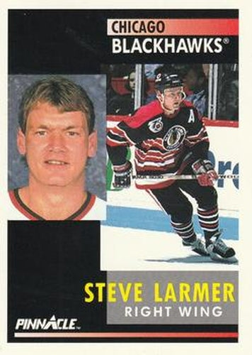 #29 Steve Larmer - Chicago Blackhawks - 1991-92 Pinnacle Hockey