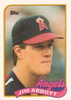 #2T Jim Abbott - California Angels - 1989 Topps Traded Baseball