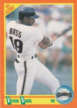 #2T Kevin Bass - San Francisco Giants - 1990 Score Rookie & Traded Baseball