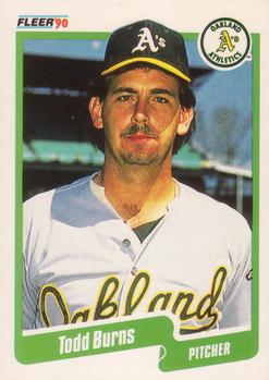 #2 Todd Burns - Oakland Athletics - 1990 Fleer USA Baseball