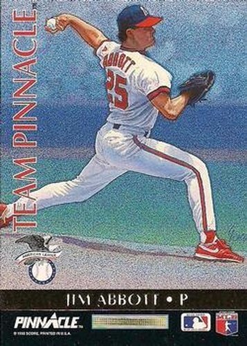 #2 Jim Abbott / Steve Avery - California Angels / Atlanta Braves - 1992 Pinnacle - Team Pinnacle Baseball