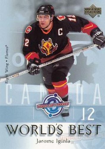 #WB2 Jarome Iginla - Calgary Flames - 2004-05 Upper Deck Hockey - World's Best