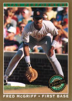 #2 Fred McGriff - San Diego Padres - 1993 O-Pee-Chee Premier Baseball - Star Performers