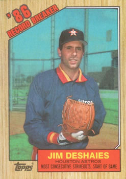 #2 Jim Deshaies - Houston Astros - 1987 Topps Baseball
