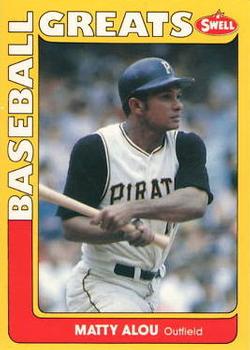 #2 Matty Alou - Pittsburgh Pirates - 1991 Swell Baseball Greats
