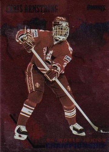 #2 Chris Armstrong Canada - 1993-94 Donruss Hockey - 1994 World Junior Championship Canada