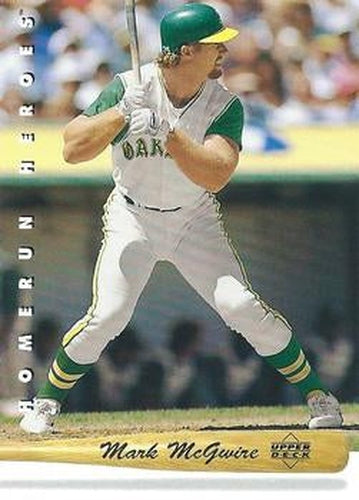 #HR2 Mark McGwire - Oakland Athletics - 1993 Upper Deck Baseball - Home Run Heroes
