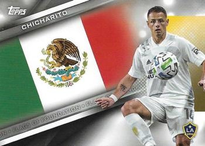 #FF-2 Chicharito - Los Angeles Galaxy - 2021 Topps MLS Soccer - Flags of Foundation