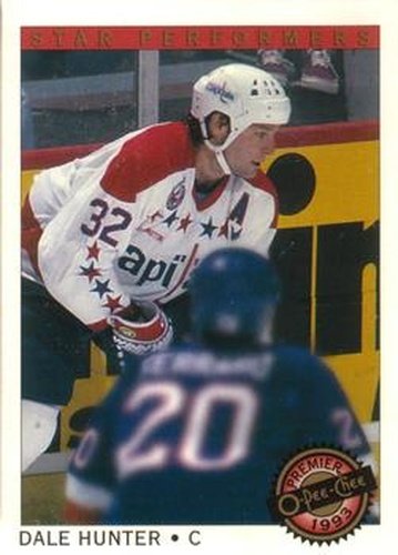 #2 Dale Hunter - Washington Capitals - 1992-93 O-Pee-Chee Premier Hockey - Star Performers