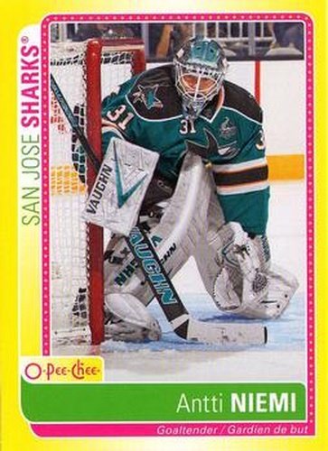 #S-AN Antti Niemi - San Jose Sharks - 2013-14 O-Pee-Chee Hockey - Stickers