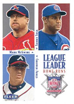 #2 NL Home Runs Mark McGwire / Sammy Sosa / Chipper Jones - St. Louis Cardinals / Chicago Cubs / Atlanta Braves - 2000 Fleer Tradition Baseball