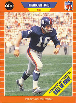 #2 Frank Gifford - New York Giants - 1989 Pro Set Football - Announcers
