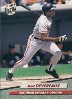 #2 Mike Devereaux - Baltimore Orioles - 1992 Ultra Baseball