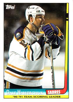 #2 Dale Hawerchuk - Buffalo Sabres - 1991-92 Topps Hockey - Team Scoring Leaders