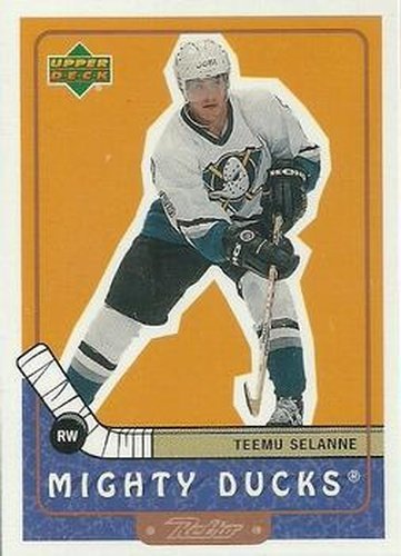 #2 Teemu Selanne - Anaheim Mighty Ducks - 1999-00 Upper Deck Retro Hockey