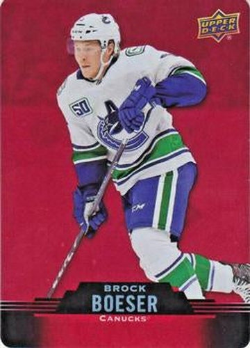 #DC-2 Brock Boeser - Vancouver Canucks - 2020-21 Upper Deck Tim Hortons Hockey - Red Die Cut