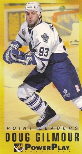 #2 Doug Gilmour - Toronto Maple Leafs - 1993-94 Fleer PowerPlay Hockey - Point Leaders