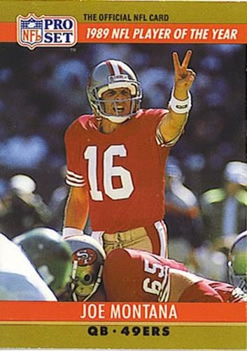 #2 Joe Montana - San Francisco 49ers - 1990 Pro Set Football