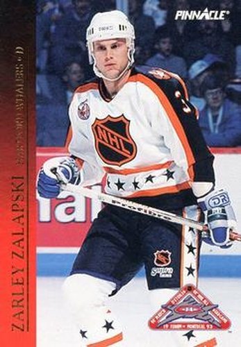 #2 Zarley Zalapski - Hartford Whalers - 1993-94 Score Canadian Hockey - Pinnacle All-Stars Canadian