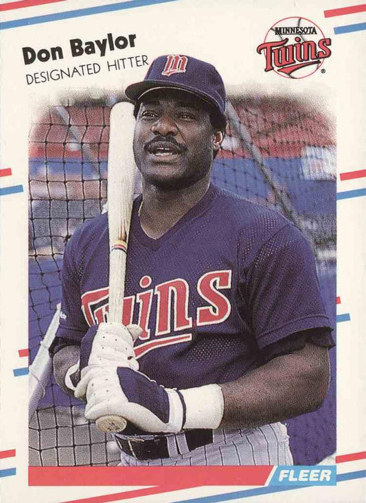 #2 Don Baylor - Minnesota Twins - 1988 Fleer Baseball