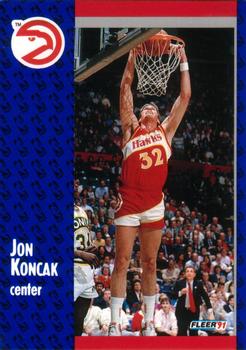 #2 Jon Koncak - Atlanta Hawks - 1991-92 Fleer Basketball